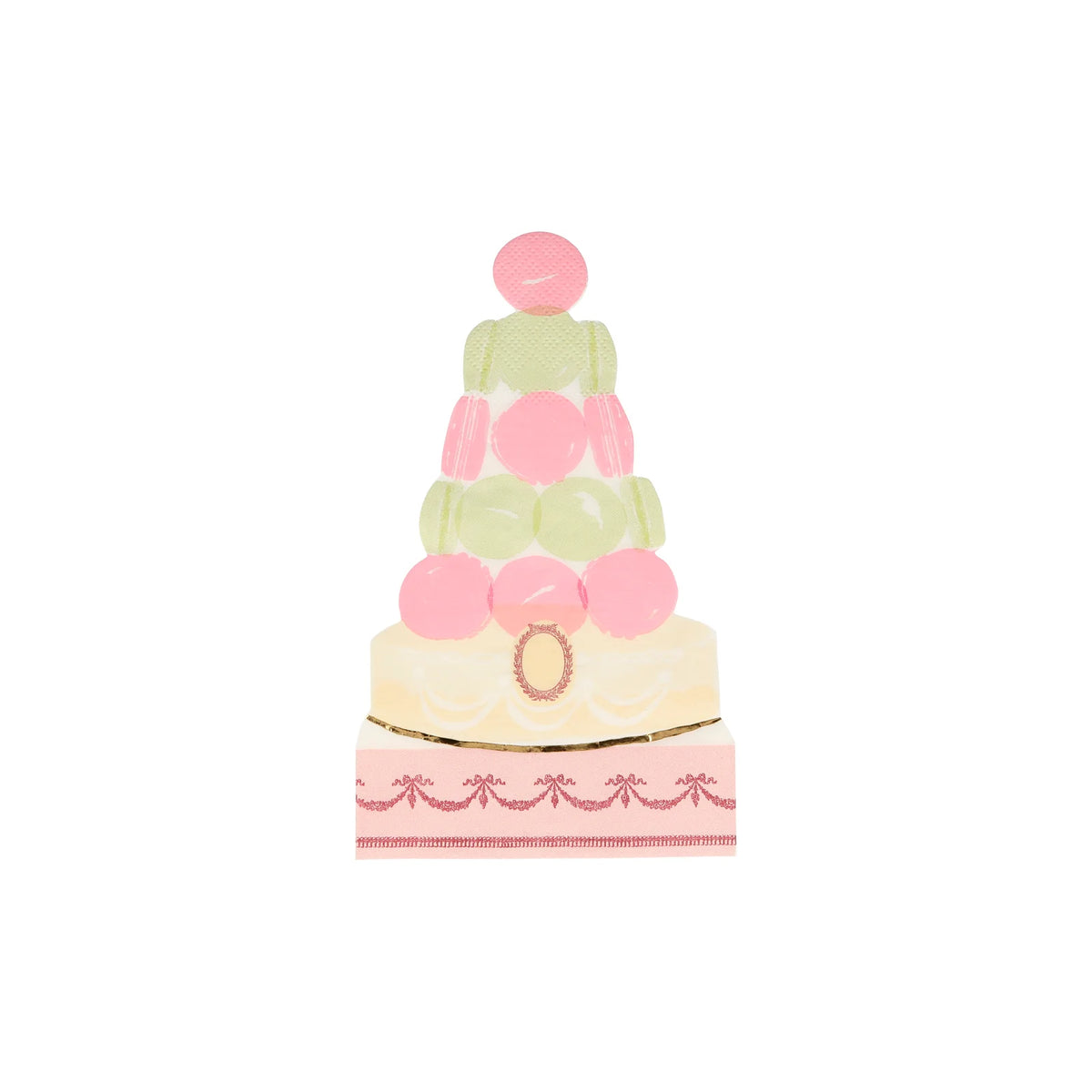Meri Meri x Ladurée Paris Macaron Pyramid Napkins (Pack of 16)
