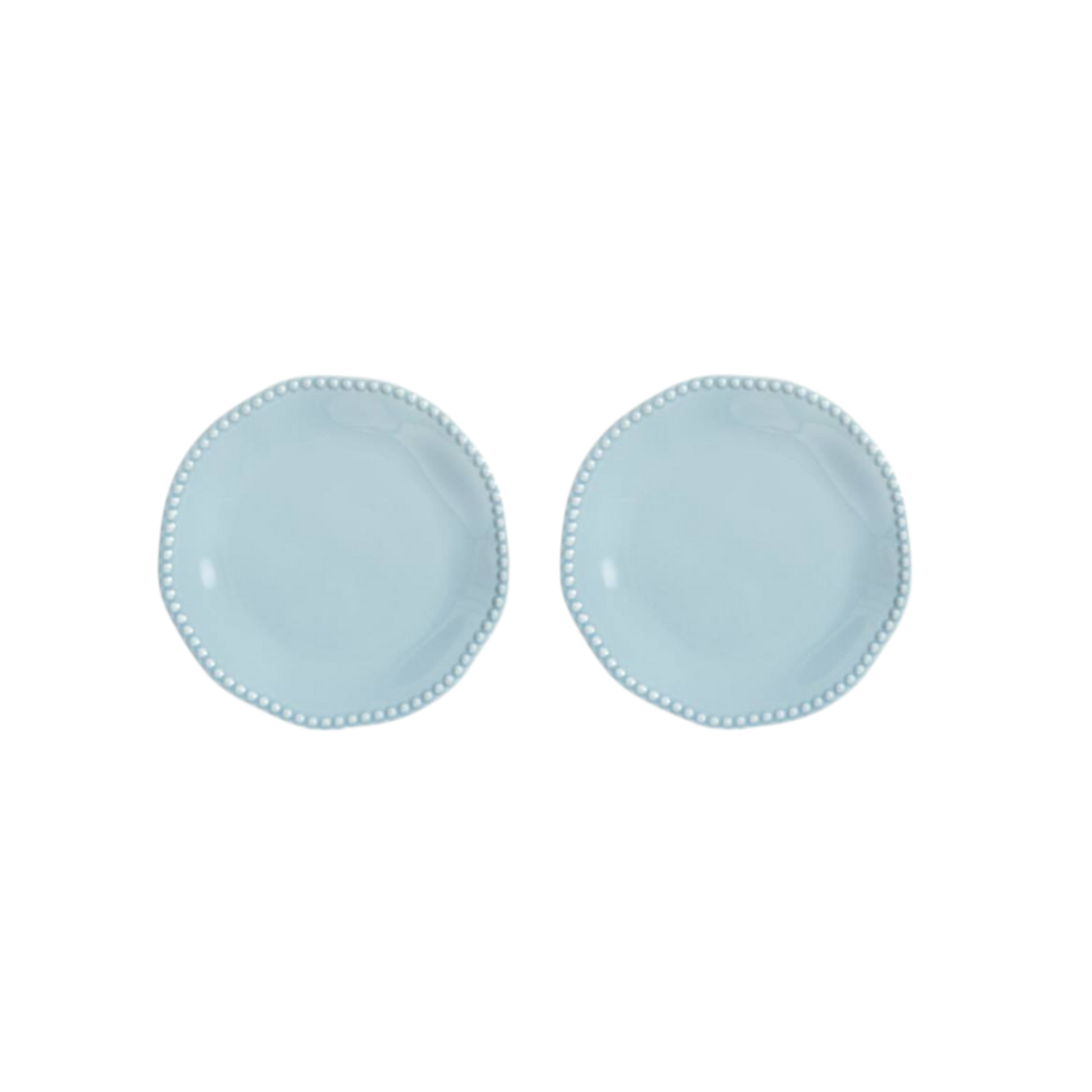 Perle Blue Plate Set of 2
