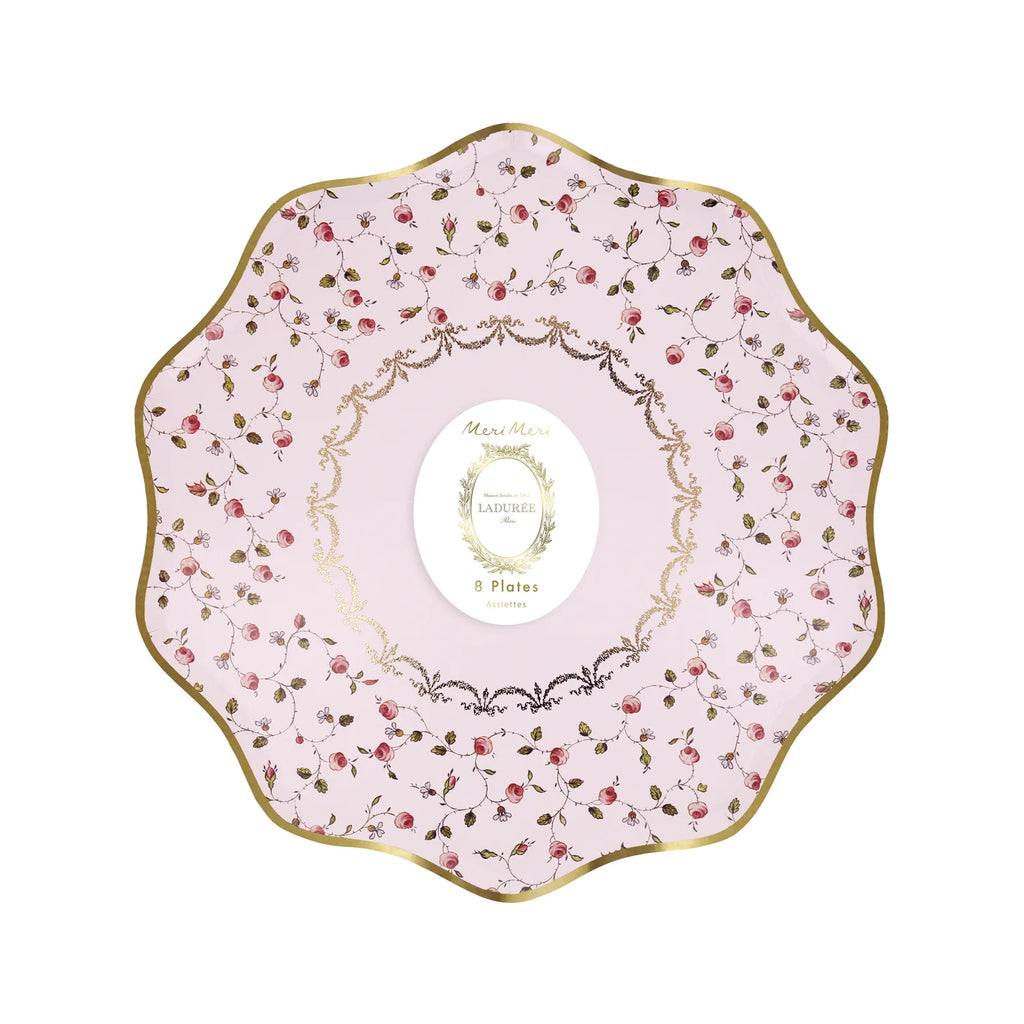Meri Meri x Ladurée Marie-Antoinette Small Paper Plates (Pack of 8)