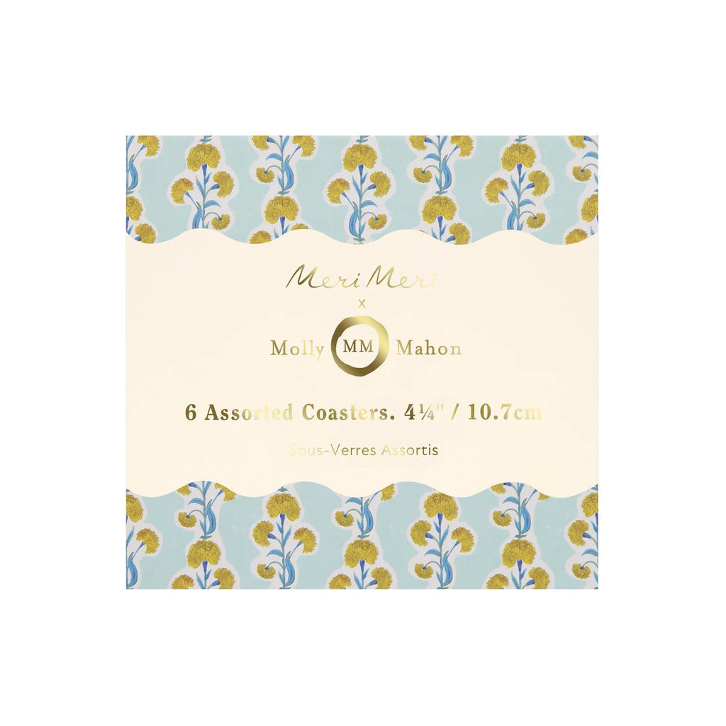 Meri Meri x Molly Mahon Coasters (Box of 6)