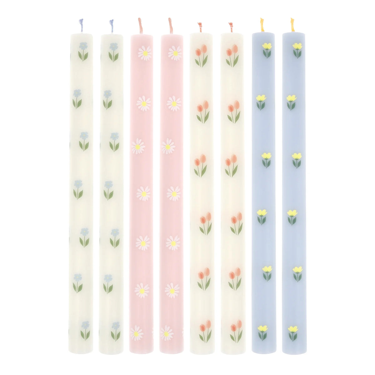 Meri Meri Floral Table Candles (Box of 8)