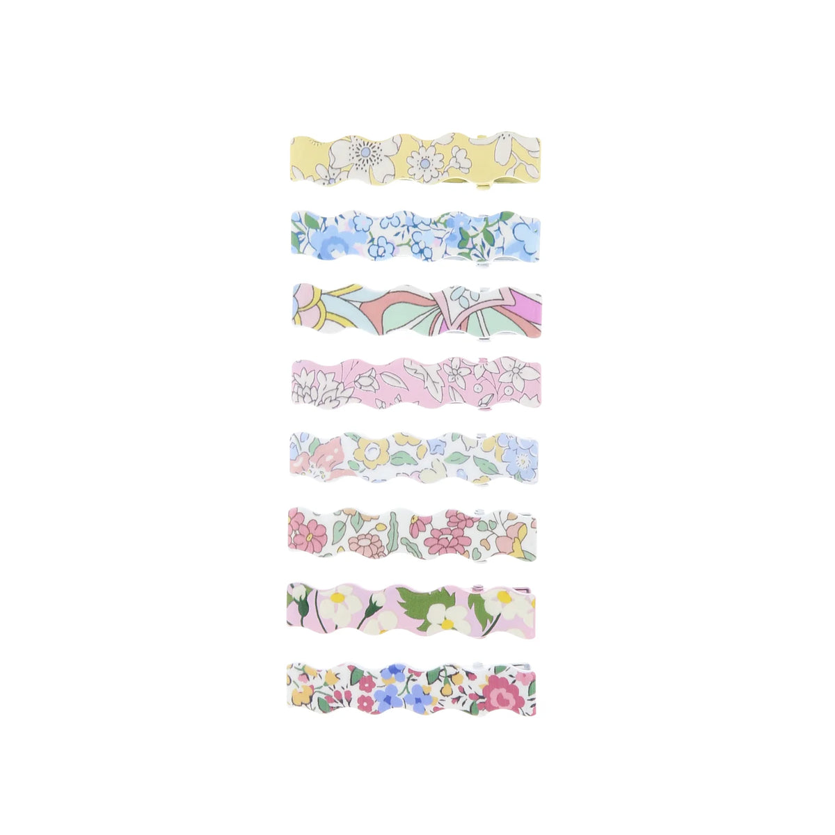 Meri Meri x Liberty Wavy Hair Clips (Box of 8)