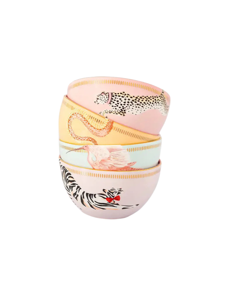 Animal Cereal Bowls 12 cm, Set of 4