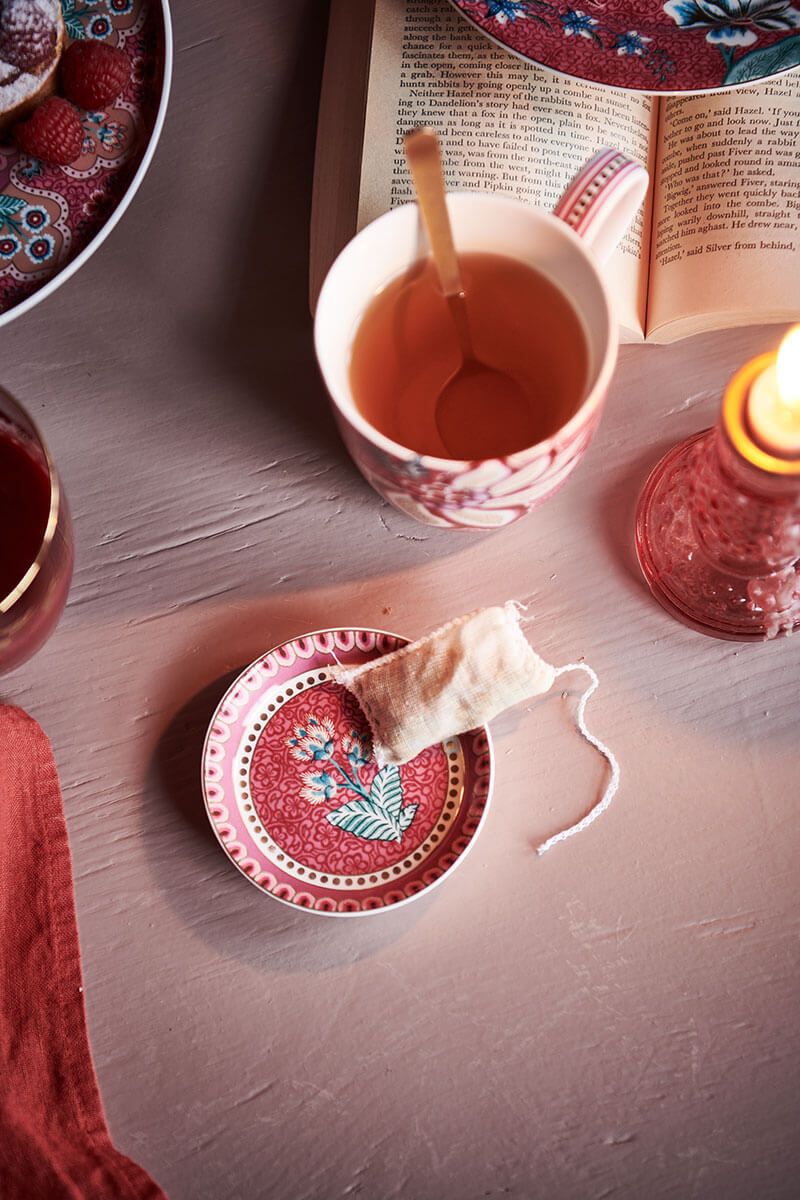 Flower Festival Dark Pink Tea Tip
