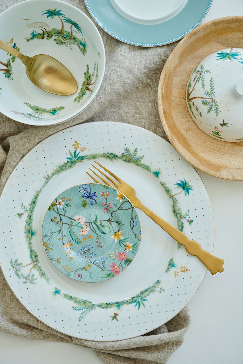 Jolie Flowers Blue Petit Four