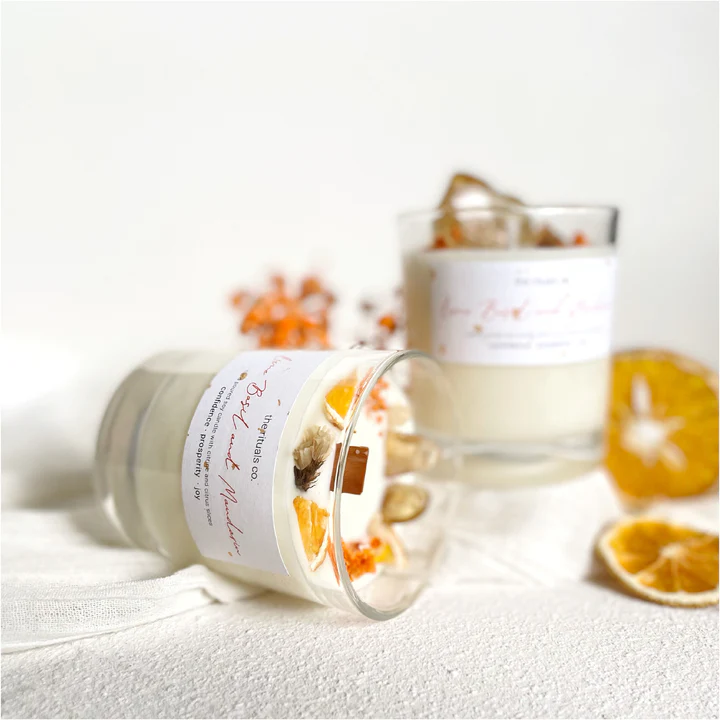 Lime Basil and Mandarin - Crystal Candle (5oz Regular)