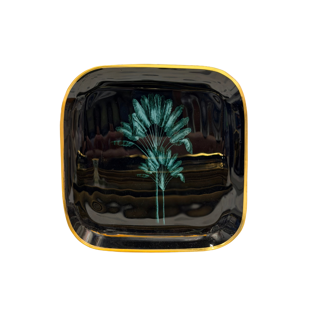 Metal Square Quarter Plates - Amazonia Night