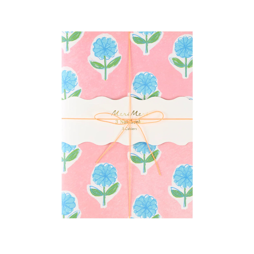 Meri Meri Flora Softcover Notebooks (Set of 3)