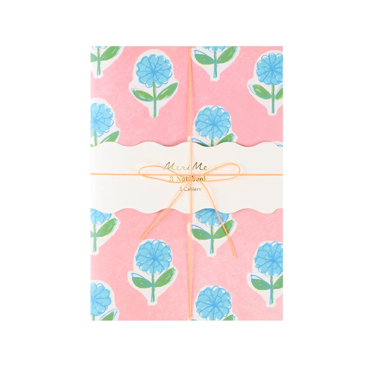 Meri Meri Flora Softcover Notebooks (Set of 3)