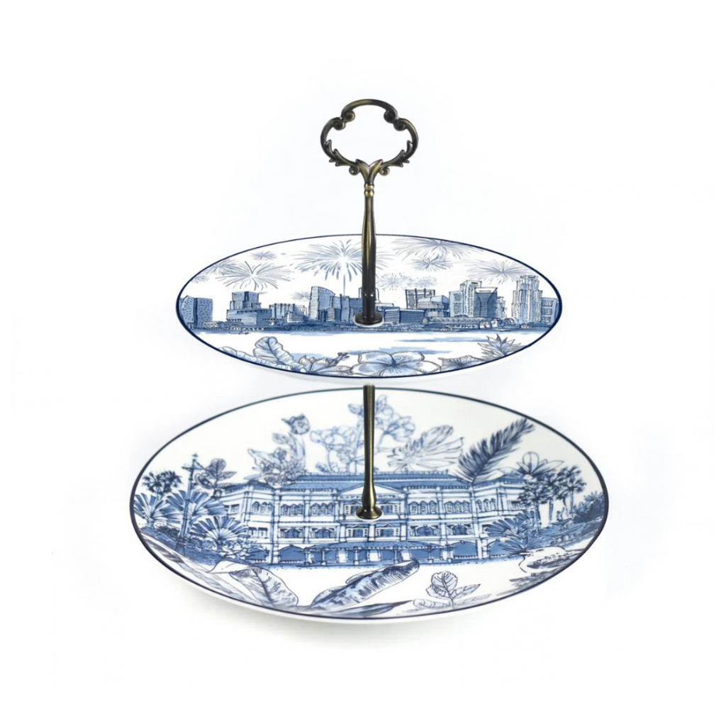 Singapore Themed Cake Stand