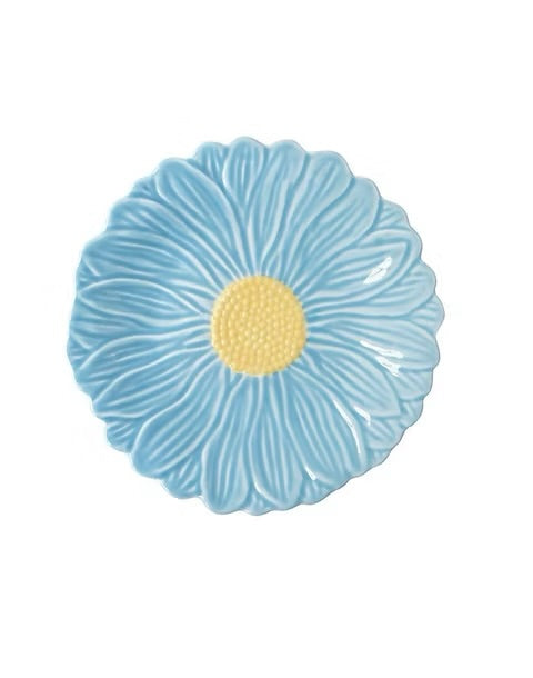 Daisy Blue Dessert Plate