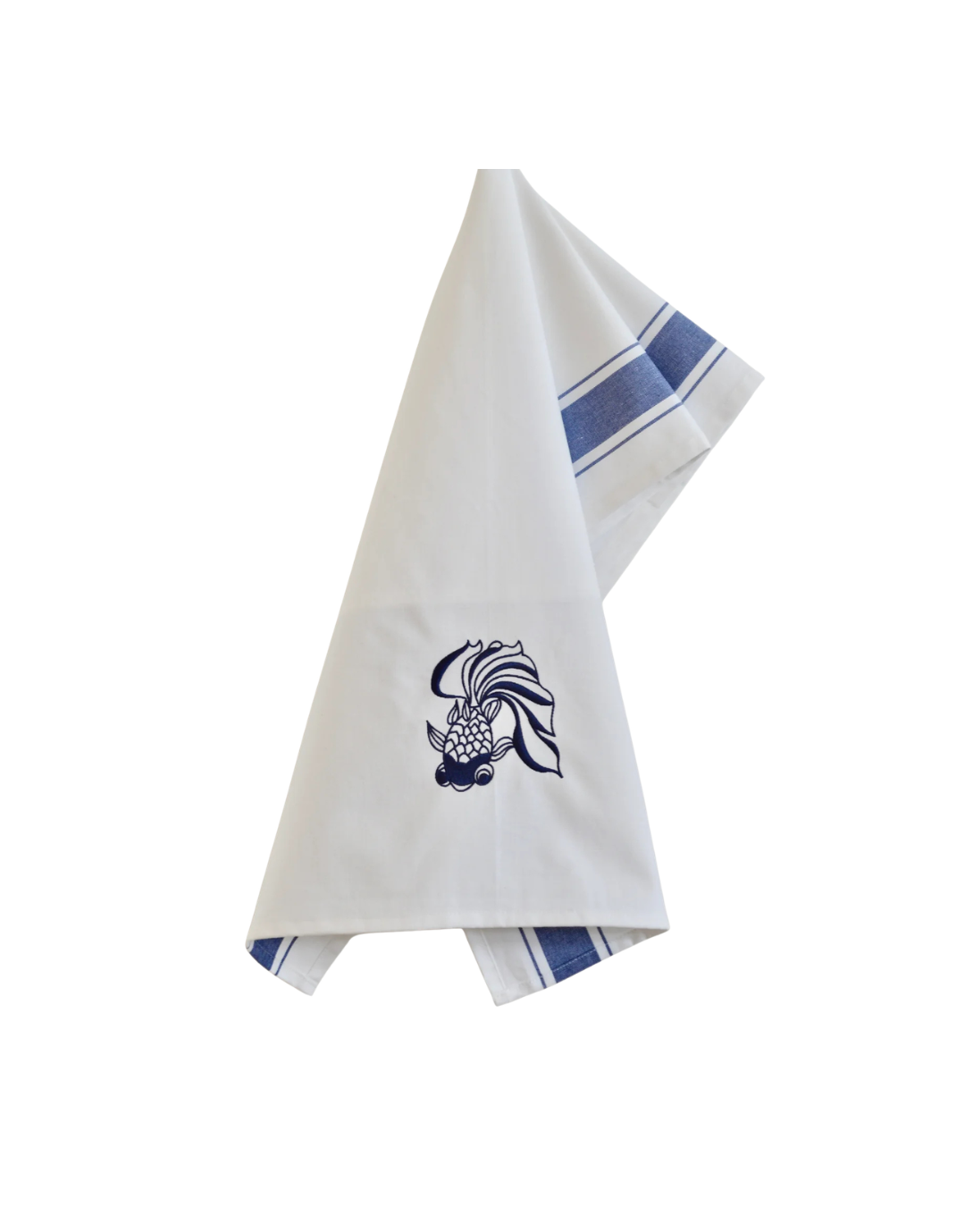 Tea towel with Blue Goldfish