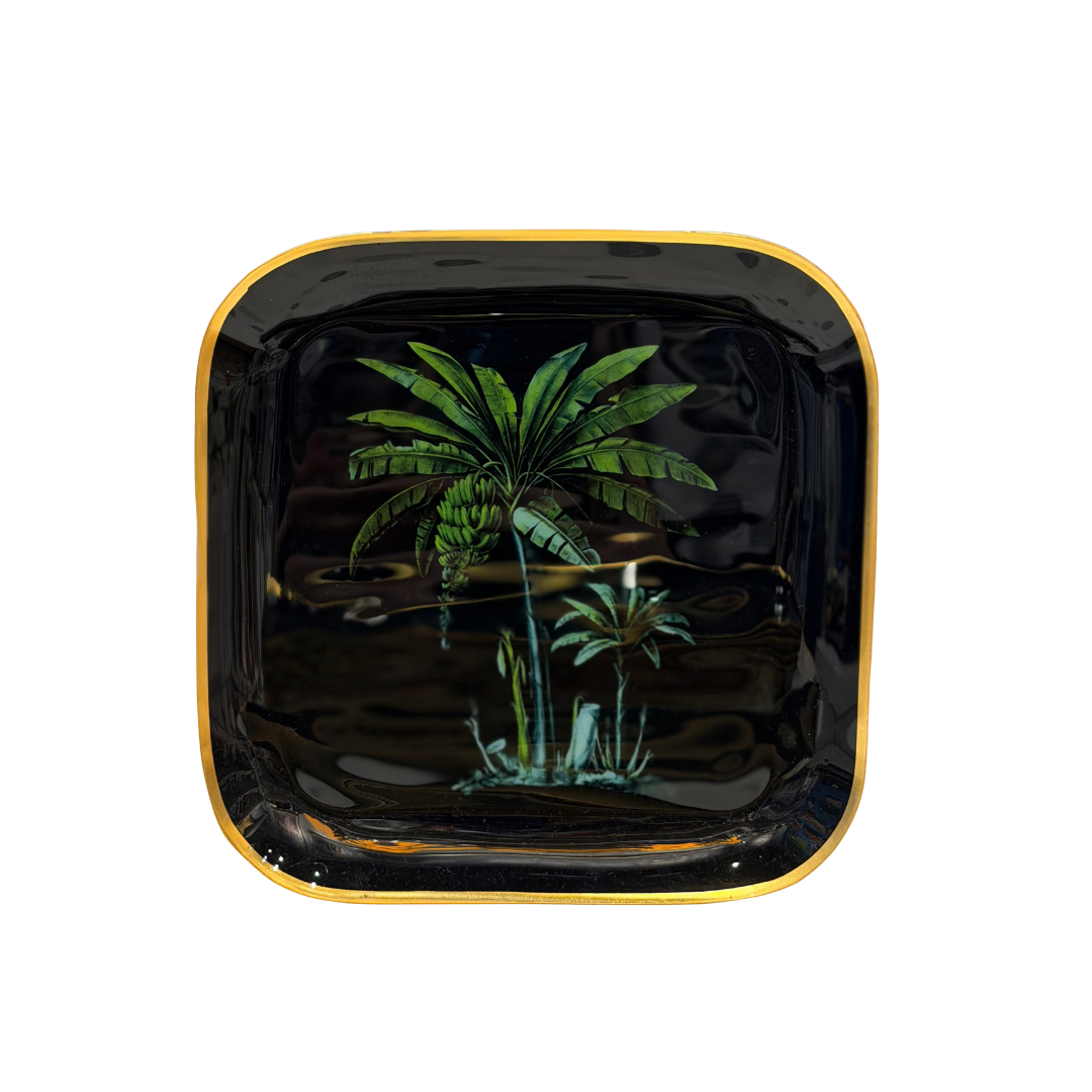 Metal Square Quarter Plates - Amazonia Night
