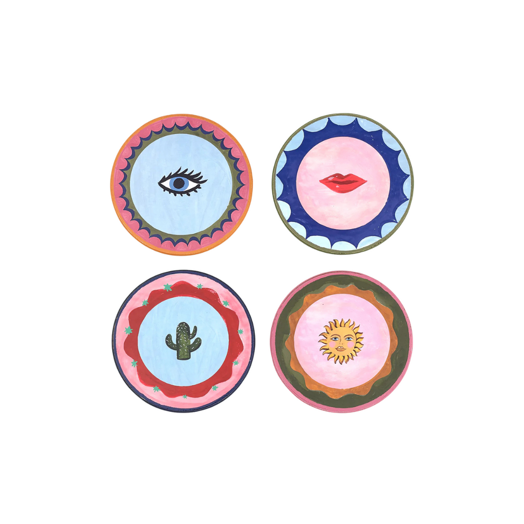 Electric Coast Set of 4 Icon Cork Backed