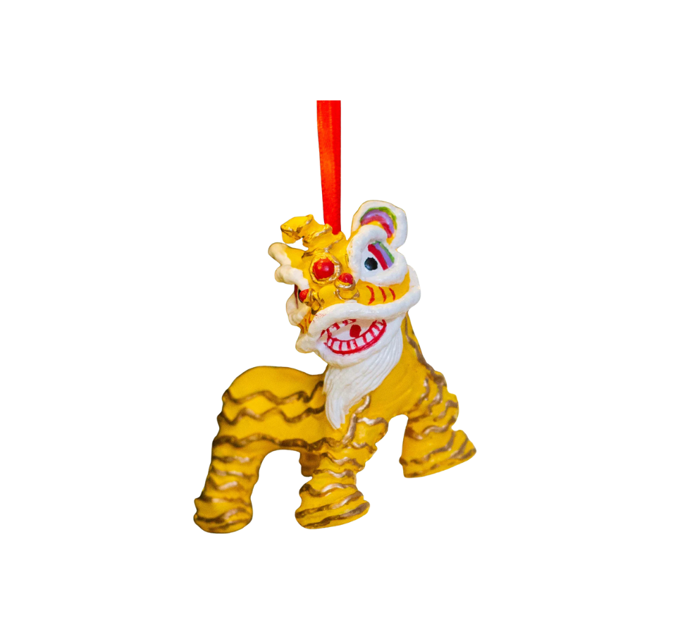 Lion Dance Hanging Ornament