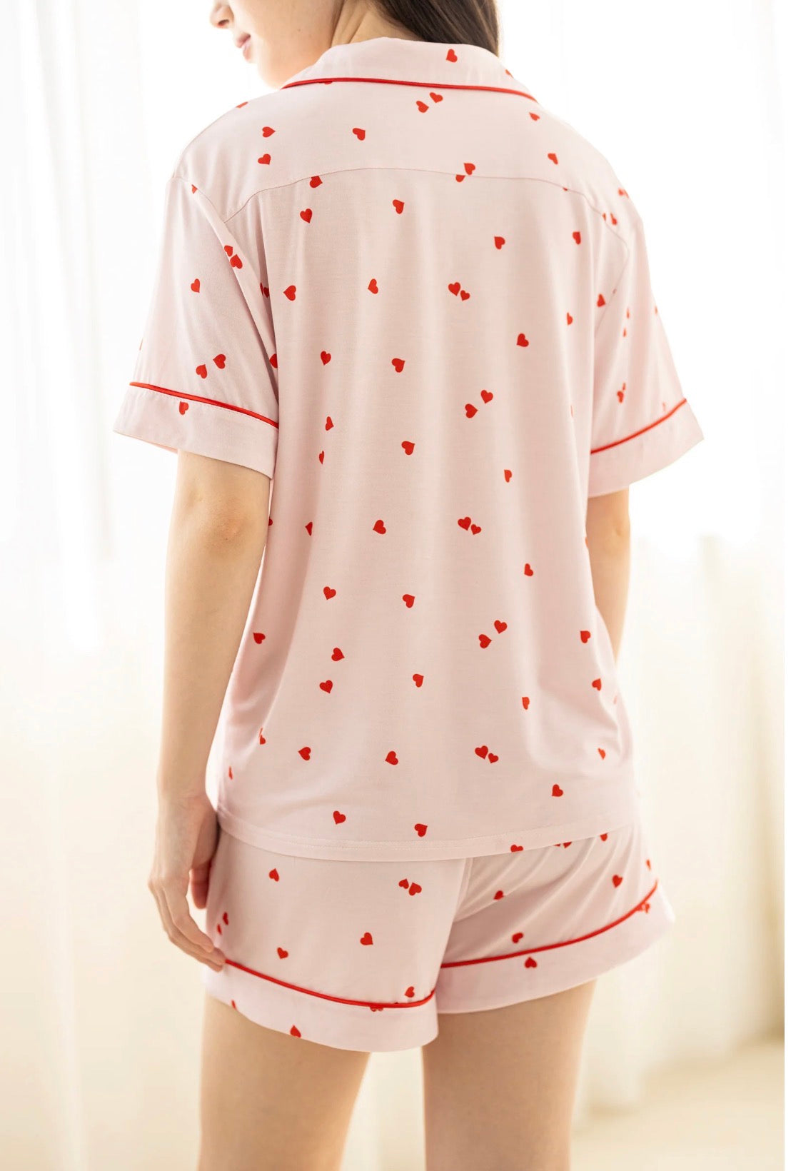 Signature Pyjamas Set in Hearts
