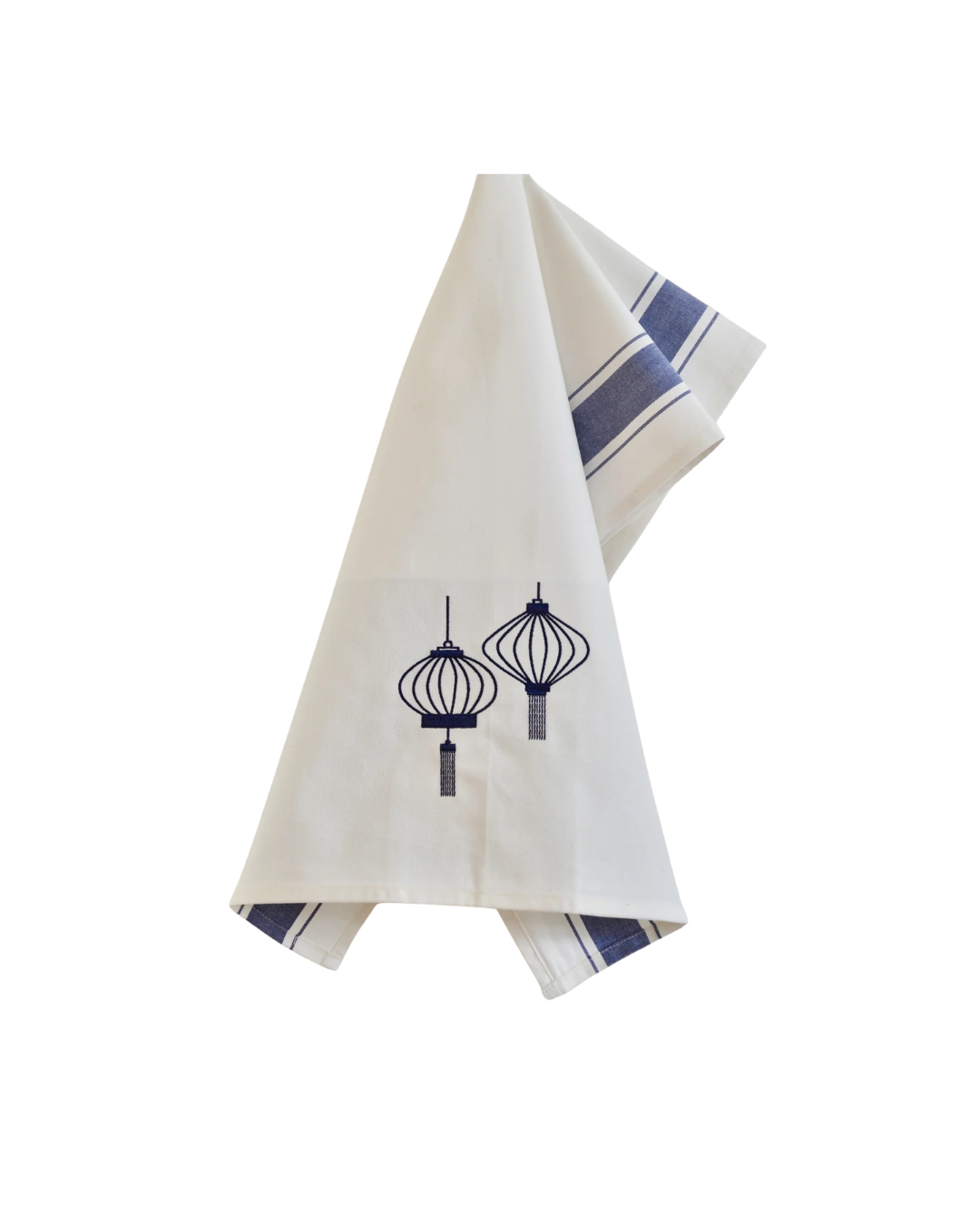 Tea towel with Blue Lanterns