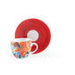 Kimono Set of 6 Coffee Cups with Saucers