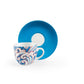 Kimono Set of 6 Coffee Cups with Saucers