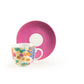 Kimono Set of 6 Coffee Cups with Saucers