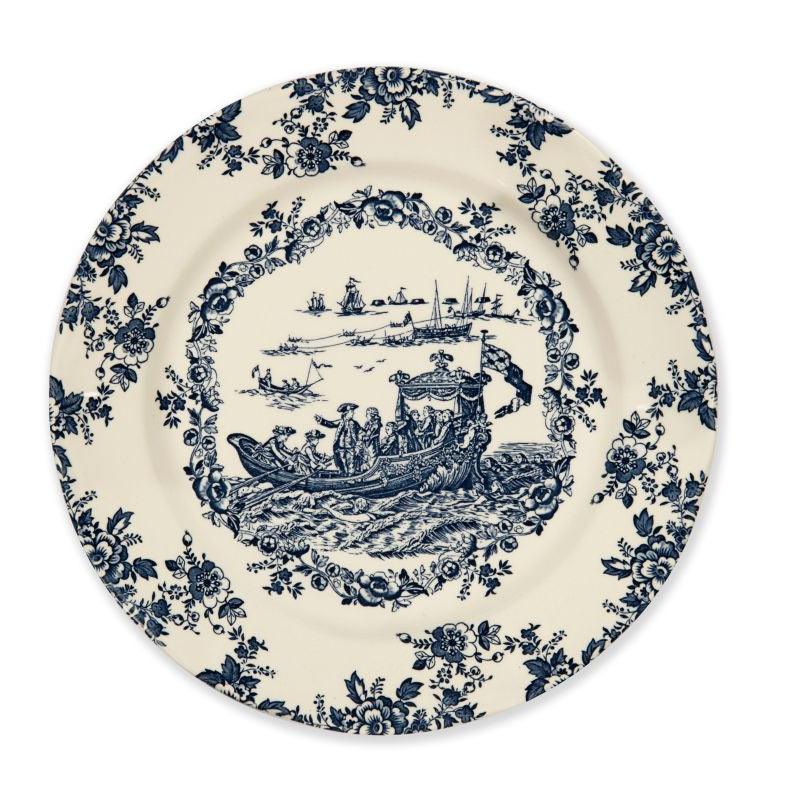 Blue Les Voyages Plates