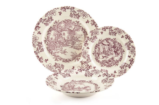 Violet Les Voyages Plate