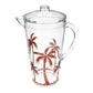 Brown Palm Tree Acrylic Pitcher