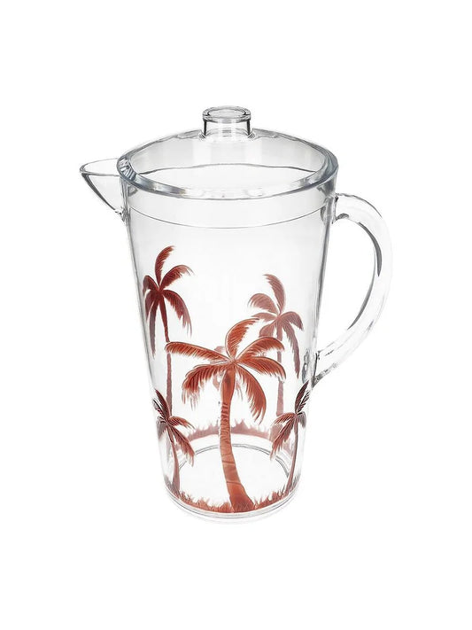 Brown Palm Tree Acrylic Pitcher