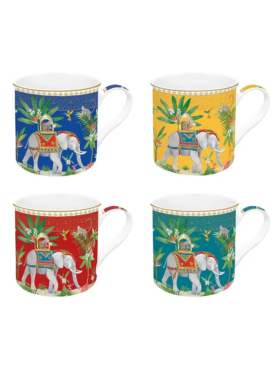 Set of Four Mugs 300ml Marajah