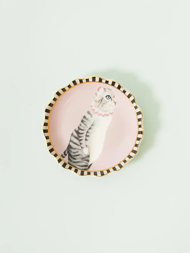 Pussy Round Trinket Dish