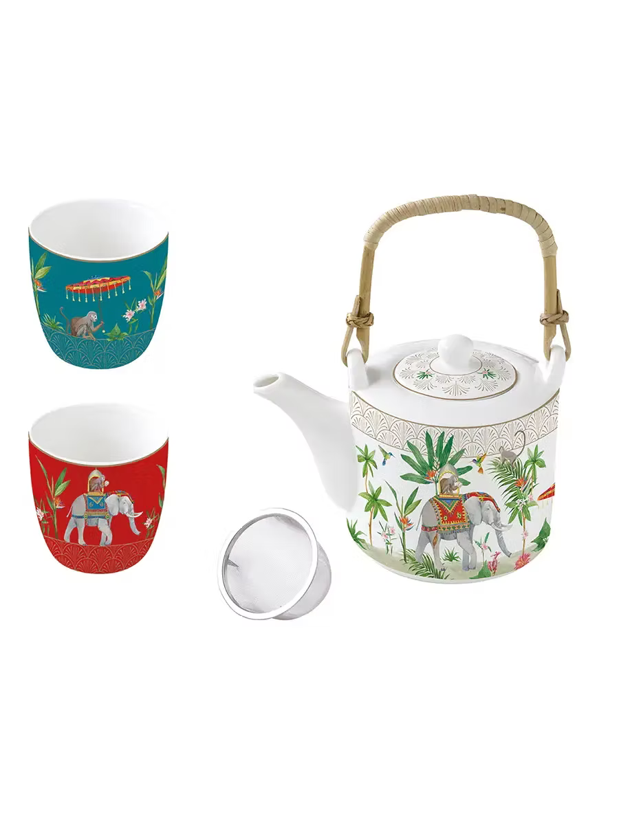 Teapot 600 ml and 2 Cups 160 ml Marajah