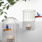 Birds Blue Tealight Lantern by Ichendorf Milano