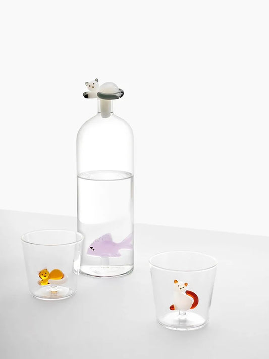 Fish and Cat Bottle by Ichendorf Milano