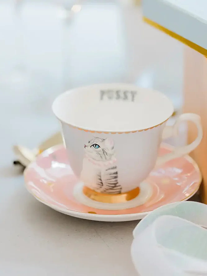 Pussy Cat Teacup and Saucer