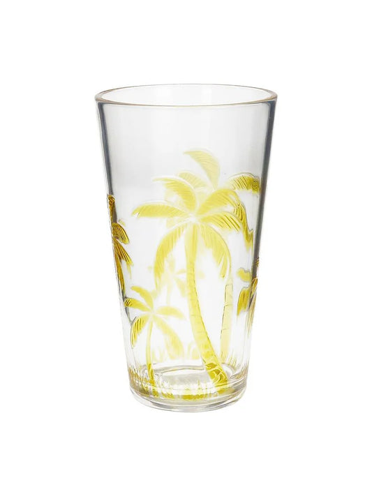 Tall Yellow Palm Tree Acrylic Tumbler 16 cm