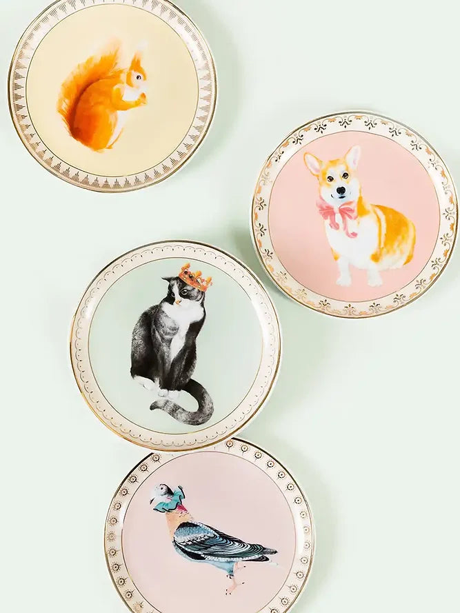 Best of British Ceramic Coasters 10 cm, Set of 4