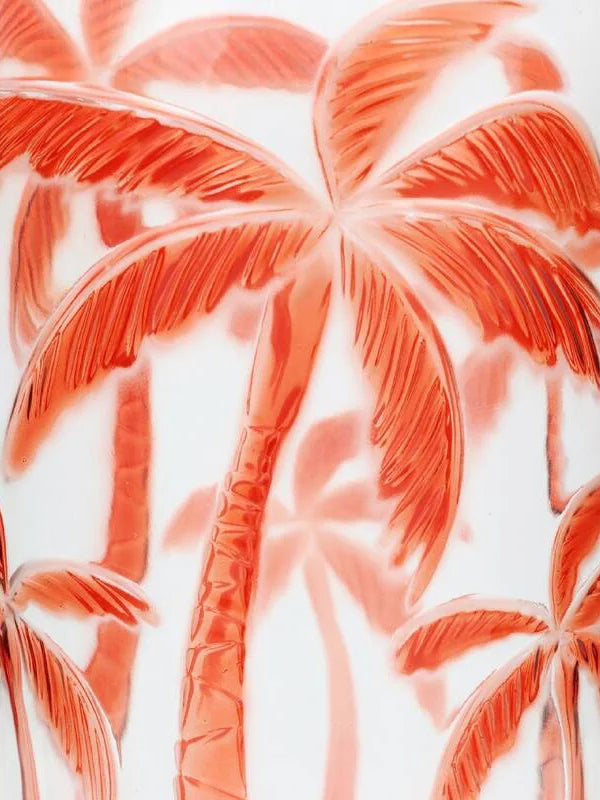 Orange Palm Tree Acrylic Tumbler 12 cm