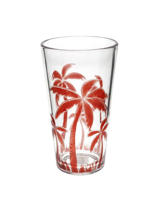 Tall Orange Palm Tree Acrylic Tumbler 16 cm