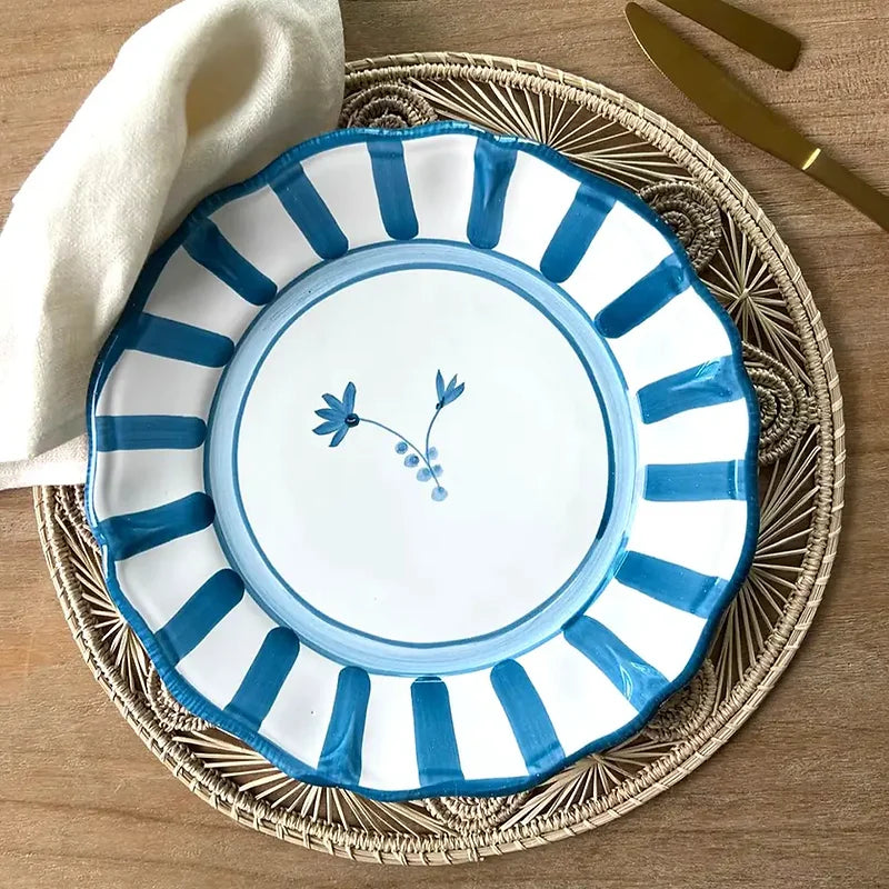 Blue Fiesta Dinner Plate