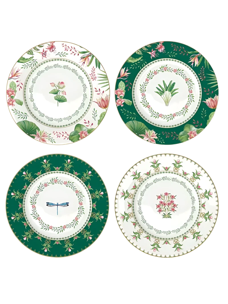 Set of Four Dessert Plates 19 cm