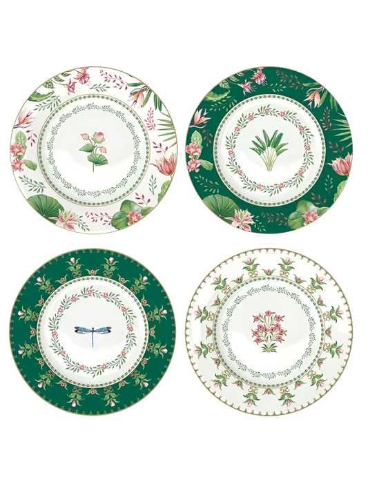 Set of Four Dessert Plates 19 cm