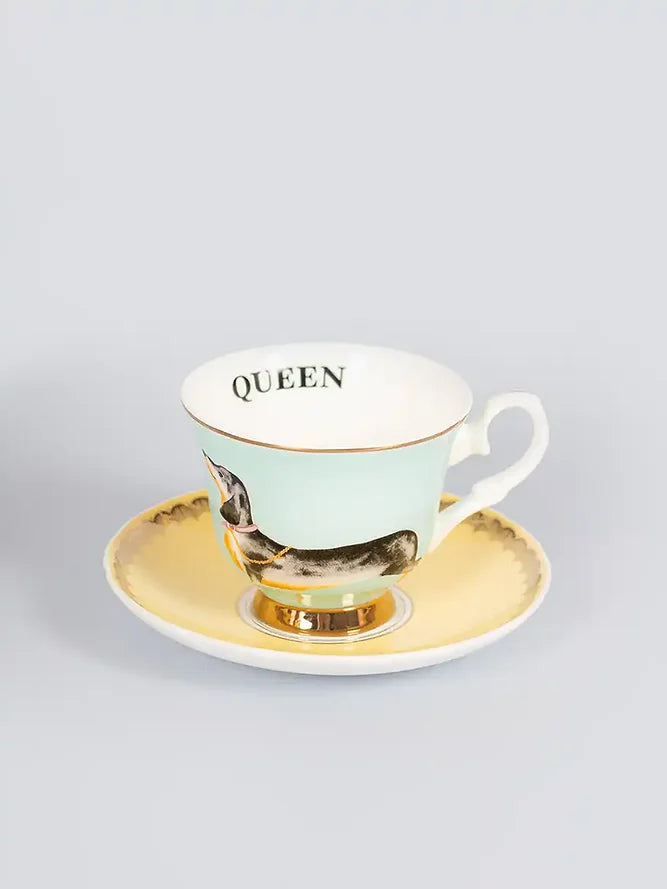 Doggie Teacup and Saucer
