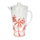 Orange Palm Tree Acrylic Pitcher