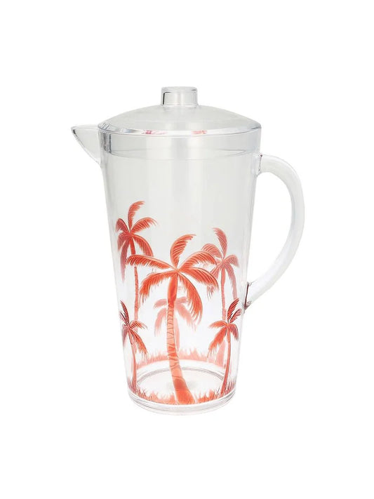 Orange Palm Tree Acrylic Pitcher