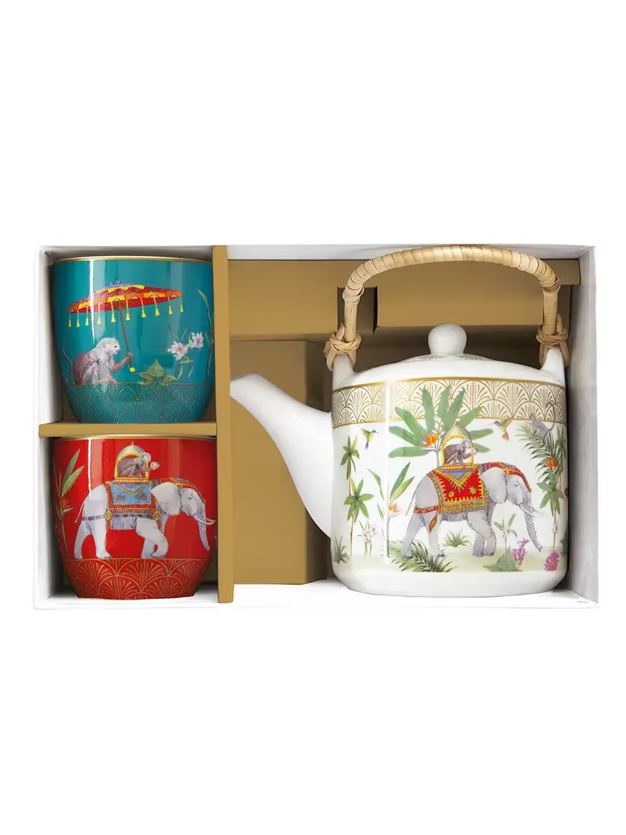 Teapot 600 ml and 2 Cups 160 ml Marajah