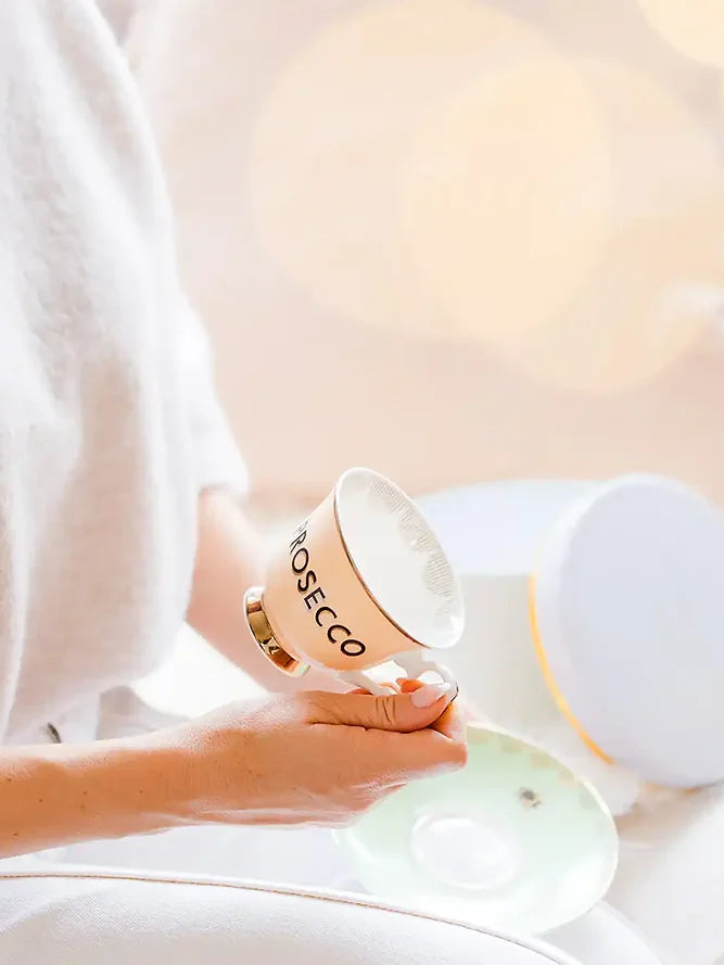 Prosecco Teacup and Saucer