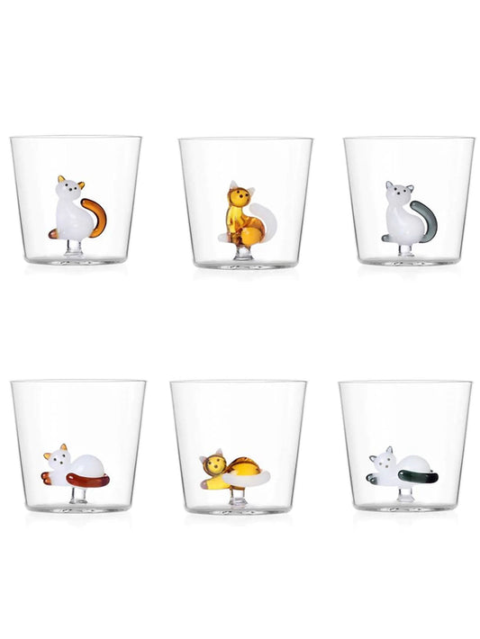 Tabby Cat Tumblers by Ichendorf Milano