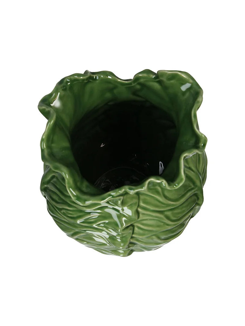 Green Cabbage Vase