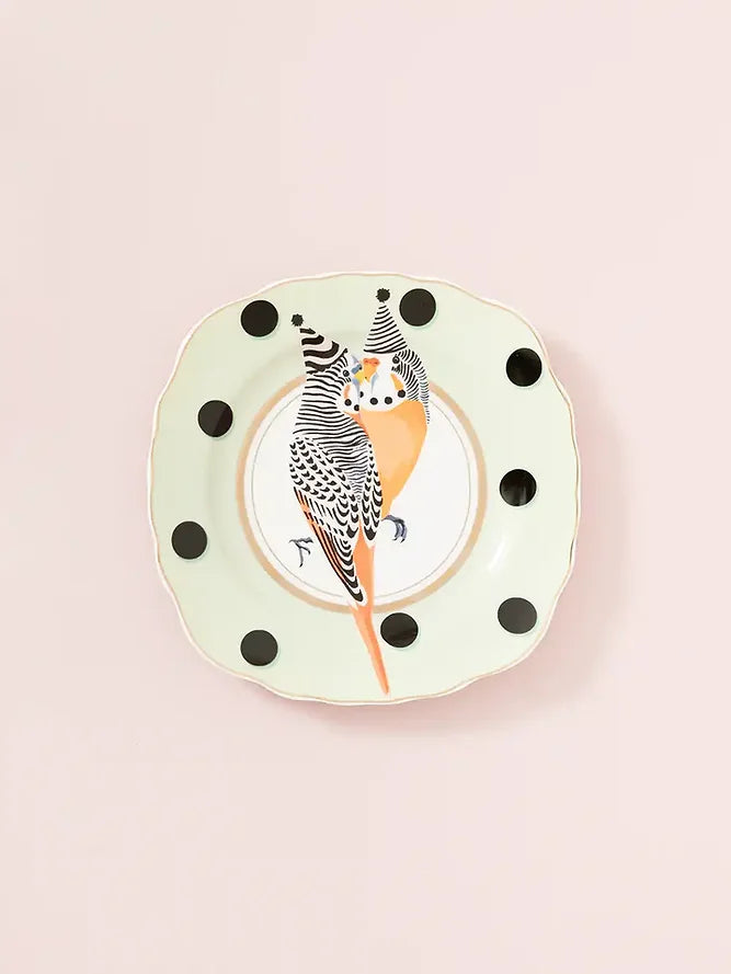 Budgie Tea Plate