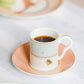 Slogan Espresso Cup and Saucers, Set of 2